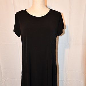 Like New Susan Graver Liquid Knit Cap Sleeve Dress